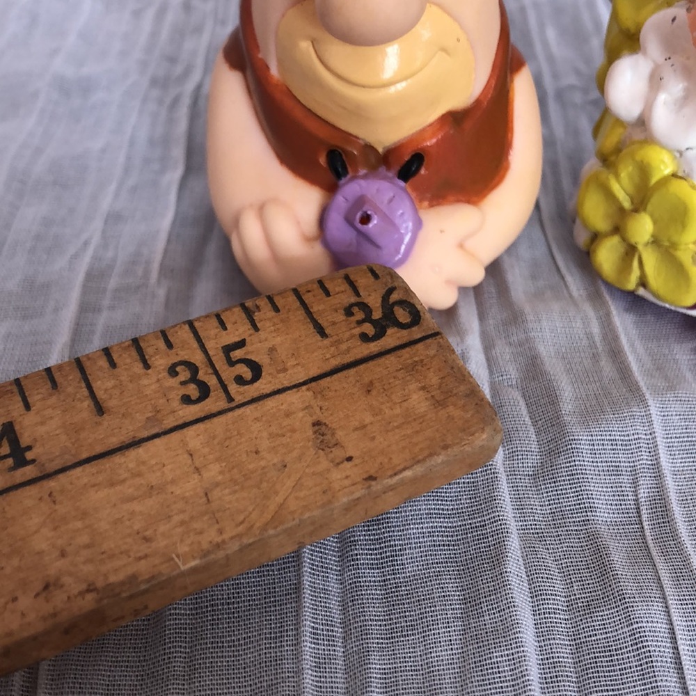 Vintage Flintstones Pebbles plastic cup & bowl & Barney & Dino water squirters - Picture 16 of 16